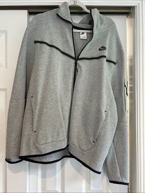 Nike Grey Bomber Jacket with Black Trim